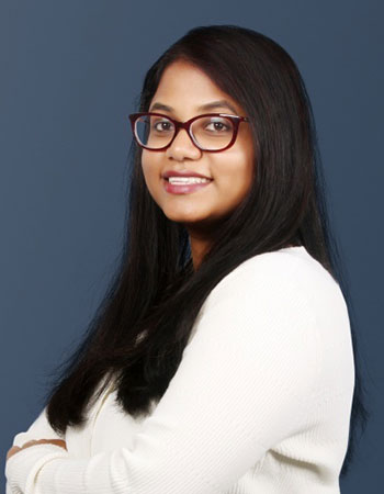 A headshot of Dr Salini Karuvade, a Deborah Jin Postdoctoral Research Fellow and member of the Quantum Theory Group