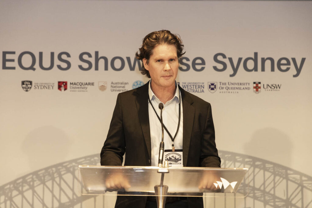 Image of Prof. David Reilly delivering a speech
