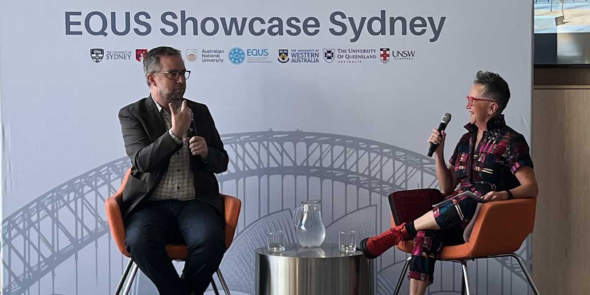 Left to right: Professor Andrew Doherty and Ms Bernie Hobbs
