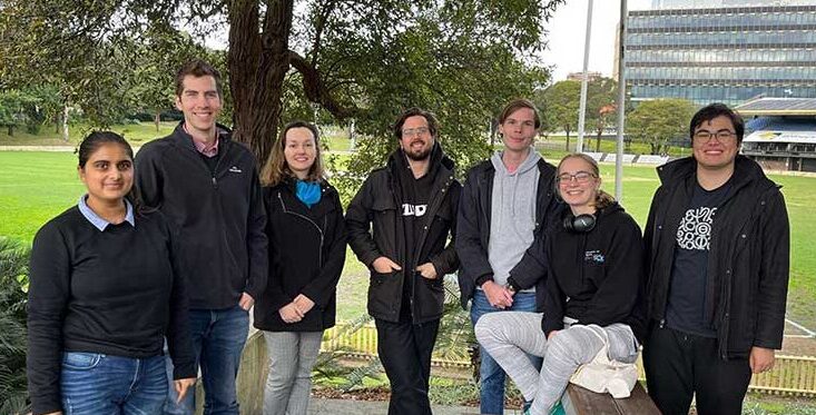 Left to right: Gargi, John, Sophia, Tim, Ben, Alice, and Justin (Celebrating Sophia's graduation, June 2022, USYD)